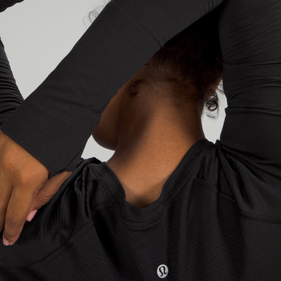 NWT Lululemon Swiftly Tech Long Sleeve 2.0 Race Shirt Size 6 BLACK - Picture 4 of 5